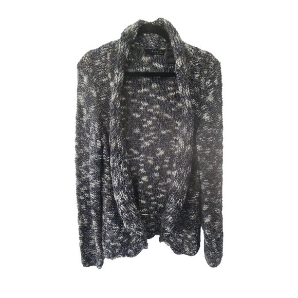 Women's Knit Sweater, Grey and Blue - Picture 1 of 4